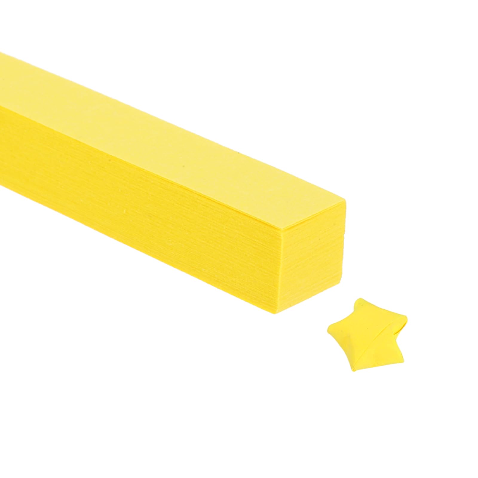 PATIKIL 1080 Sheets Origami Star Paper Strips, Lemon Yellow Paper Star Strips for Decoration DIY Hand Art Crafts, 9.4x1/2 Inch