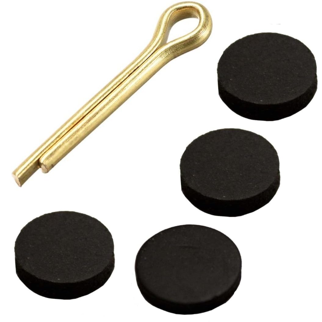 Merriway Solid Brass Bh03440 (4 Pcs) 13Mm (1/2 Inch) Ball Valve Cistern Washers With Split Pin - Pack Of 4 Pieces