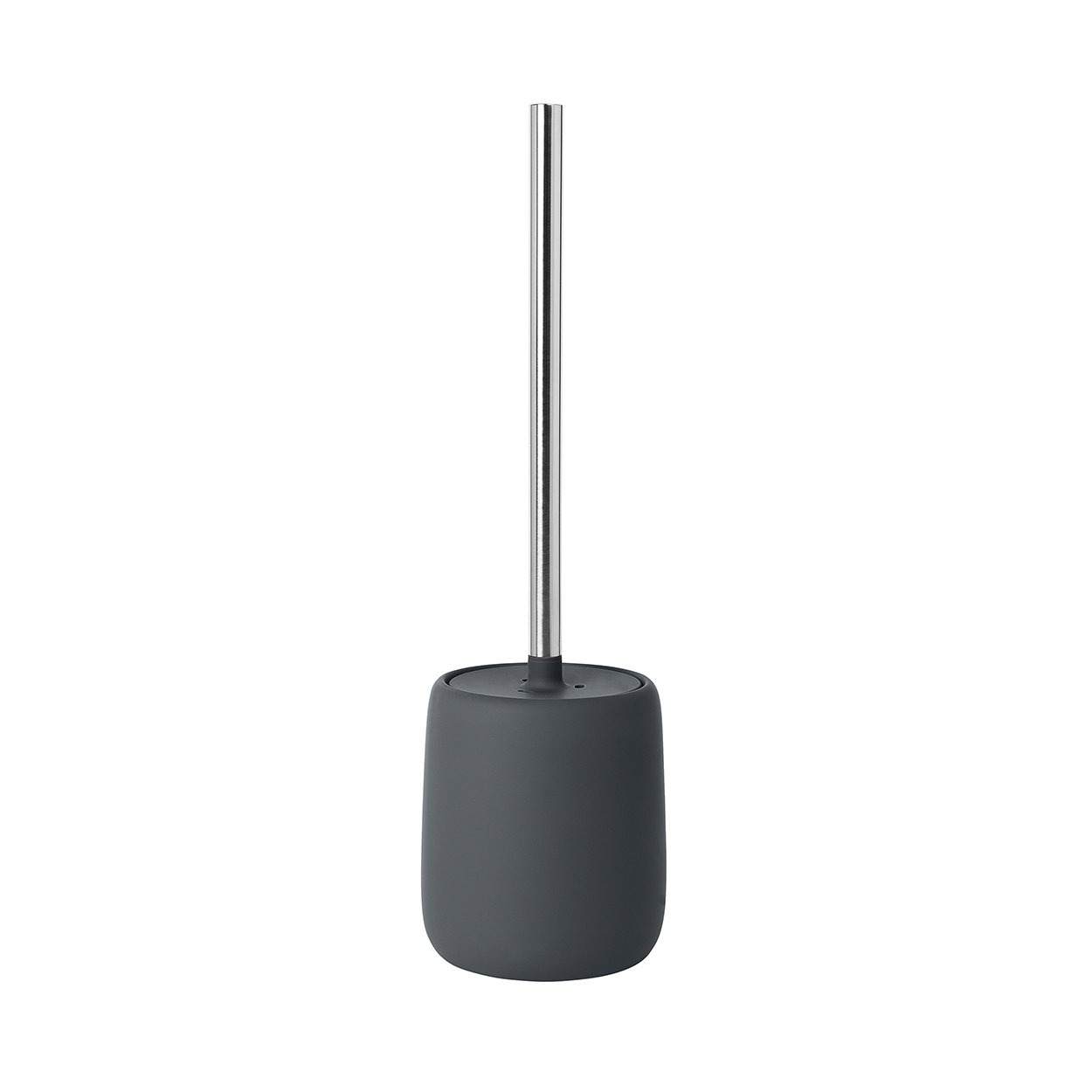 blomus -SONO Toilet Brush Ceramic/Plastic, Magnet, Toilet Set, Soft Touch, Hygienic, Freestanding Toilet Brush & Holder, Modern Bathroom Accessory (H x W x D): 39 x 11 x 11 cm, Magnet, 69040