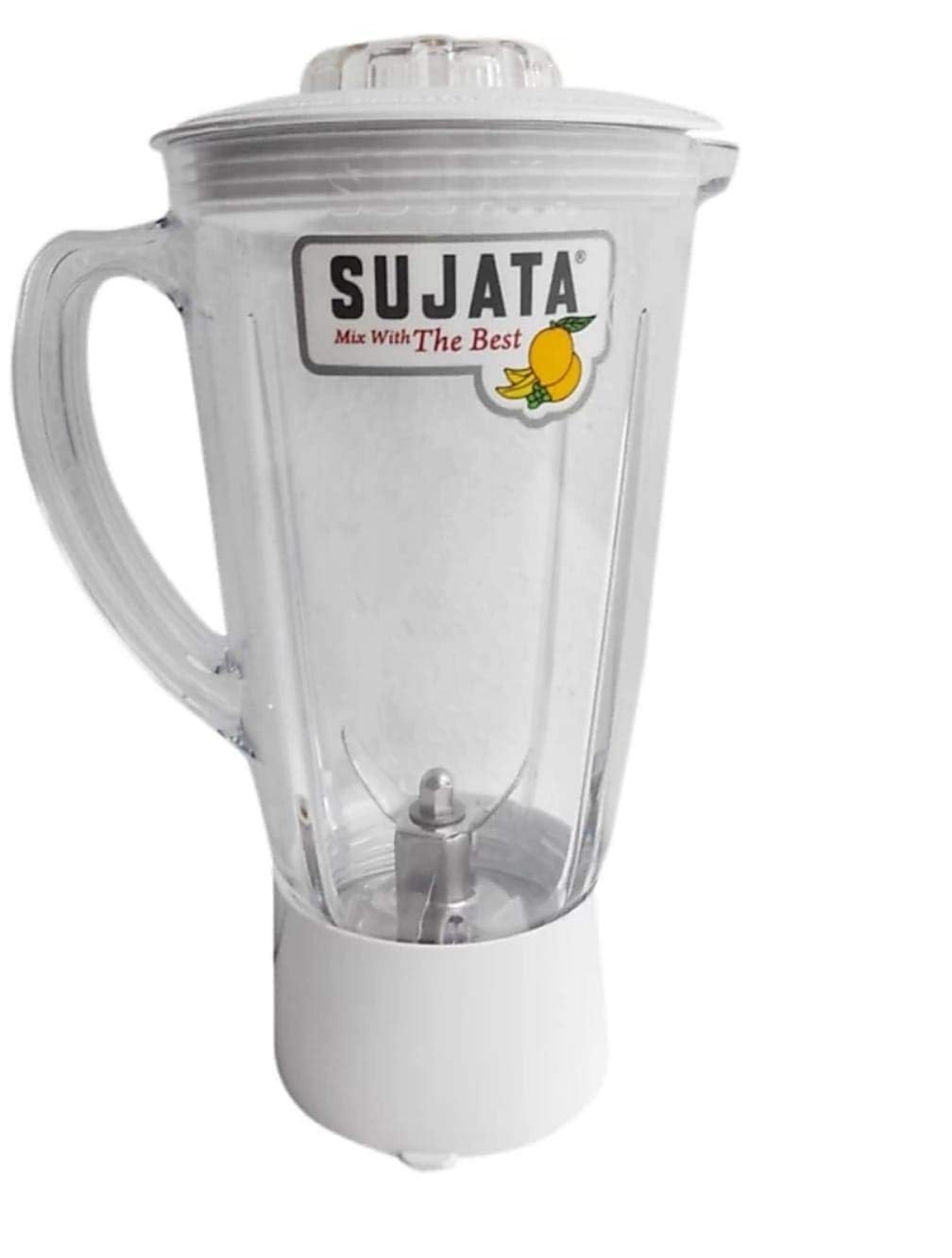 Mabz Plastic Blender Jar for Sujata 1750 ml, (White)