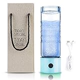 ST SYNTEAM Hydrogen Water Bottle, Rechargeable Hydrogen Water Generator with SPE and PEM Technology, Dupont ionzing Membrane Make Hydrogen Content up to 1000-1200 PPB and PH of 7.3-8.5