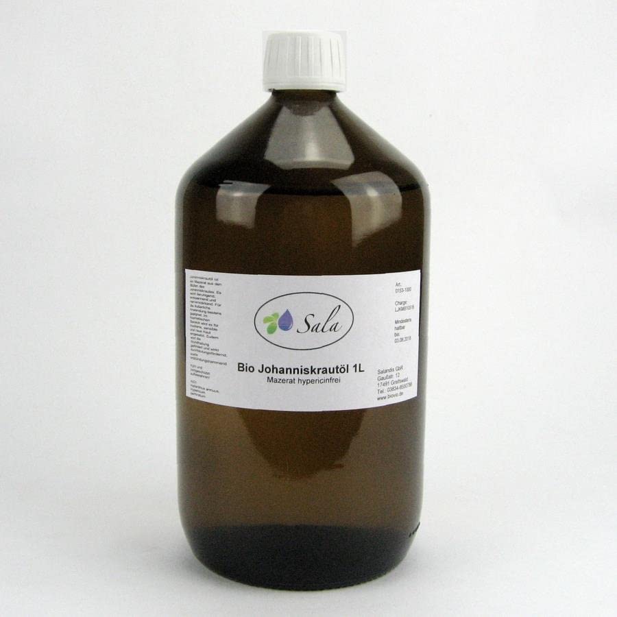 Sala Johanniskrautöl hypericinfrei BIO 1000 ml (1 L Glasflasche)