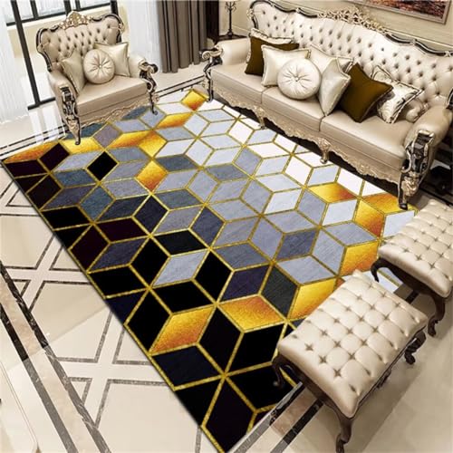 Tapis de Chambre 200X300cm Graphique et Rectangulaire pour Bureau - 2