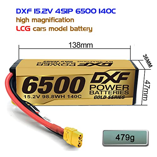 DXF High Voltage 4S 6500mAh 15,2 V 140C Batteria
