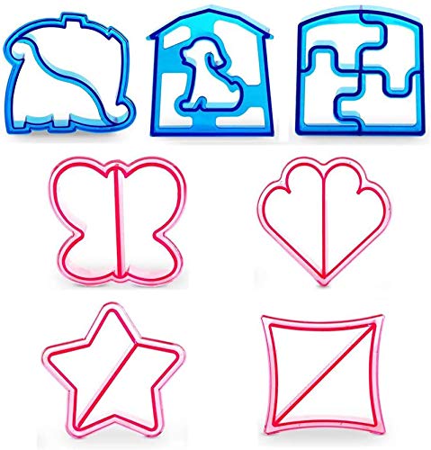 7-Pack Animal Shape Sandwich Cutters