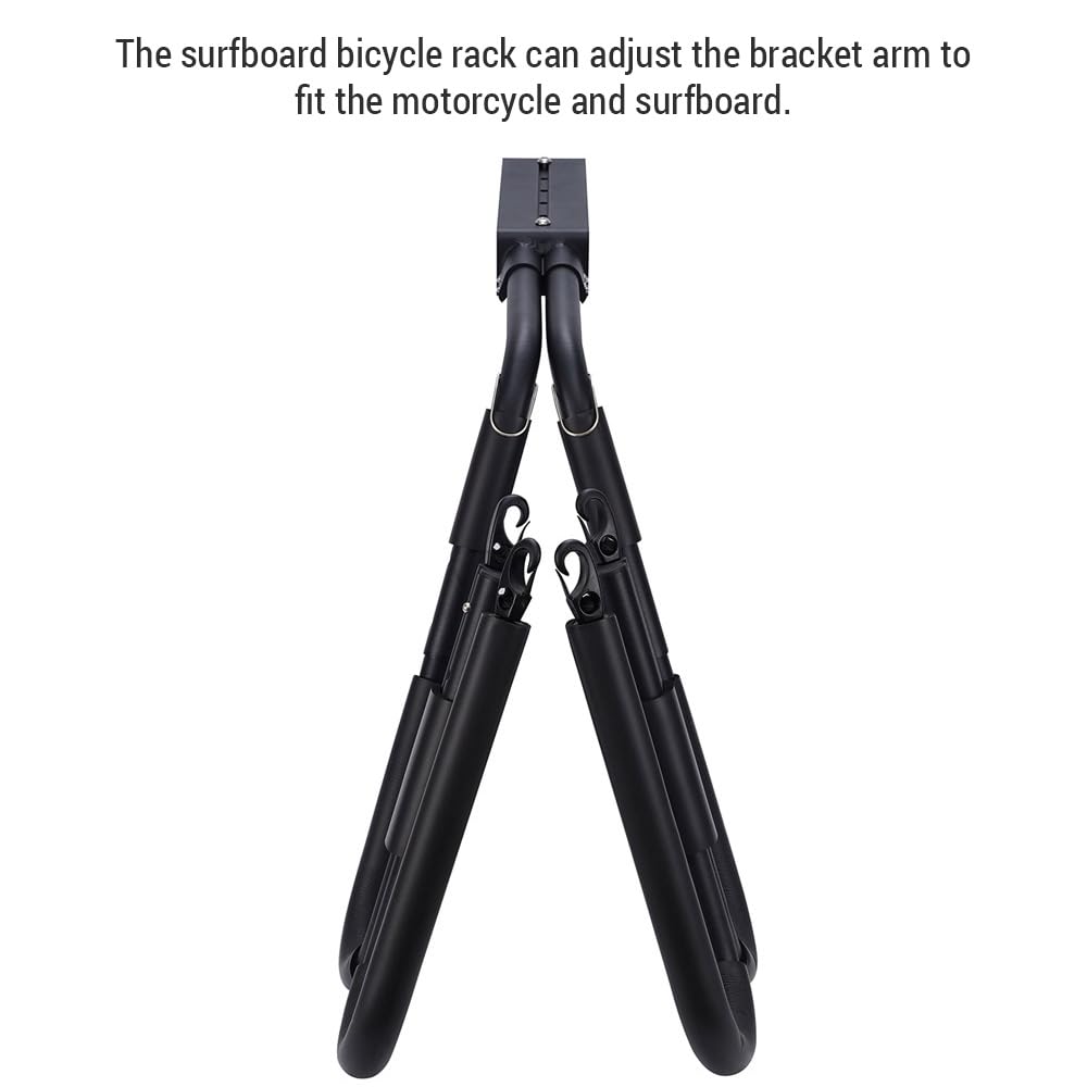 Support de Planche Surf vélo Portable et Ajustable latéral pour Wakeboard en Aluminium léger antirouille Facile à Installer