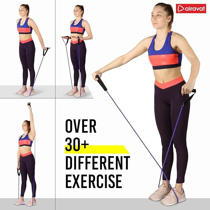 AIRAVAT 4503 Natural Latex Level-2 Exercise Tube (Red) 2