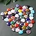 UU UNIHOM 20PCS Natural Crystals Hearts Gemstones Love Stones Set Bulk Rocks Polished Thumb Rose Quartz Pocket Gemstones for Chakra Reiki Balancing Love Mother's Day Bulk Gifts Women Men 0.8 Inch