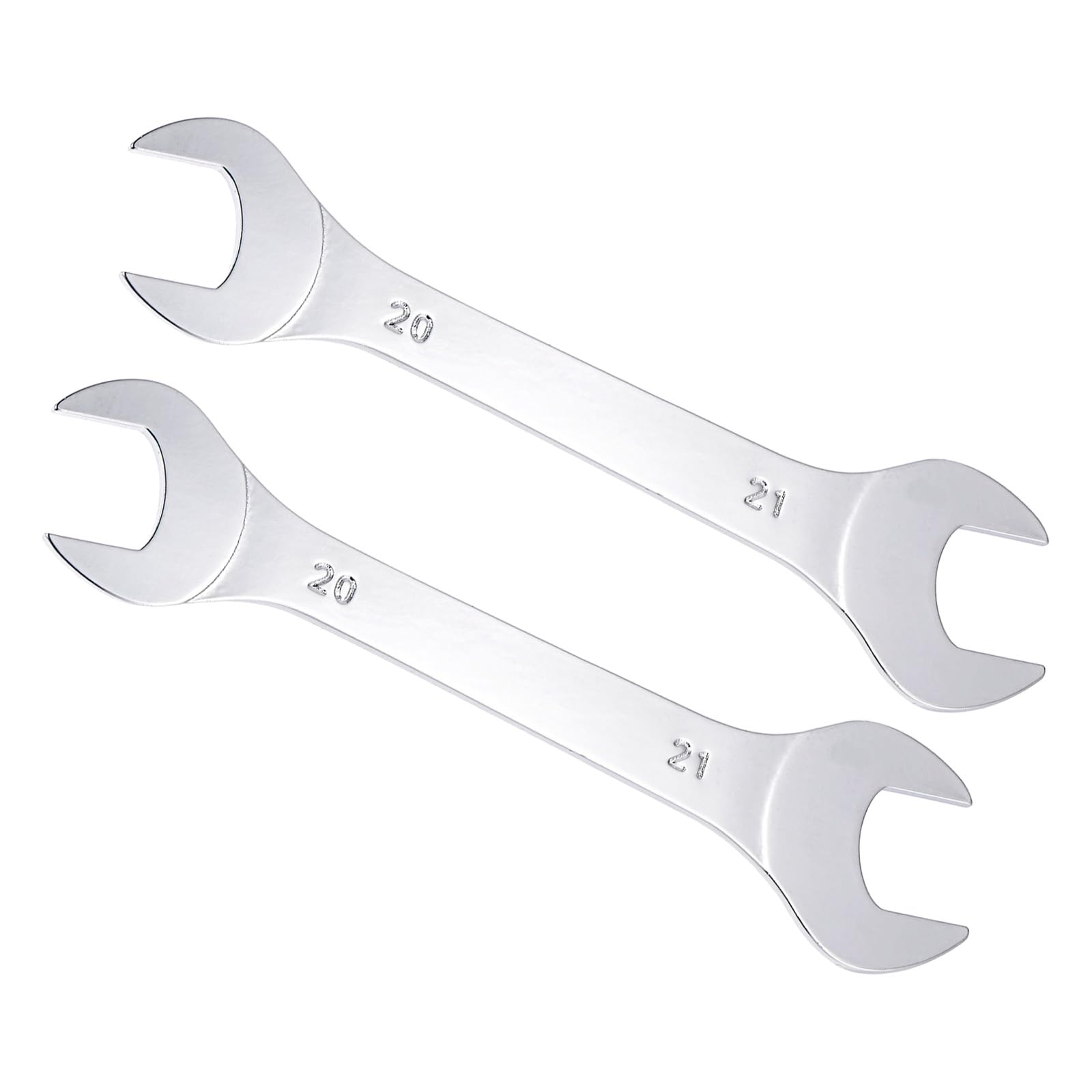 CoCud Thin Open End Wrench, Metric 20mm x 21mm, Double Ended Slim Wrench - (Applications: for Thin Nuts, Narrow Spaces), 2-Pieces