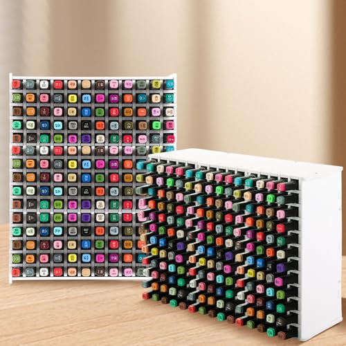 Rangement pour 180 marqueurs et crayons blanc facile à assembler