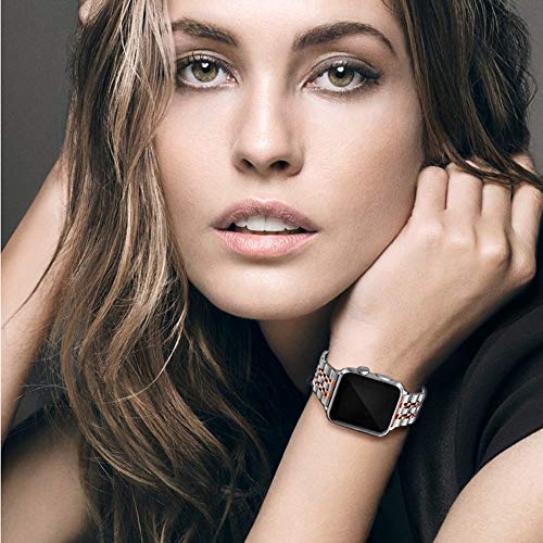 Amzaokay Band Compatible For Apple Watch Series Ultra Se Series 8 7 6 5 4 40Mm 41Mm 44Mm 45Mm 49Mm/ Series 3 2 1 38Mm 42Mm For Women Men,Stainless Steel Band For Iwatch Replacement Strap #TOP6
