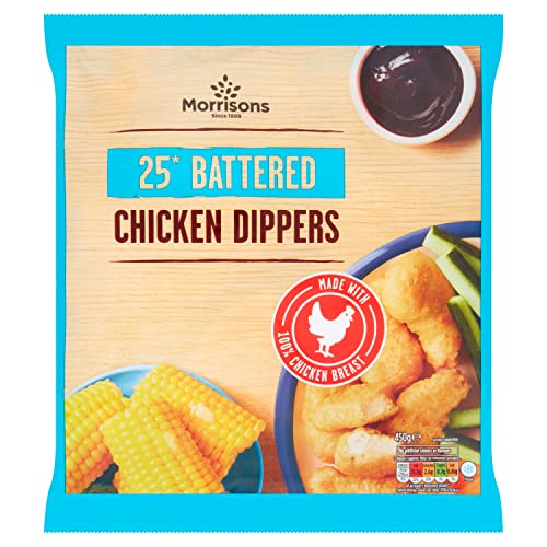 Morrisons Battered Chicken Dippers 450g (Frozen)