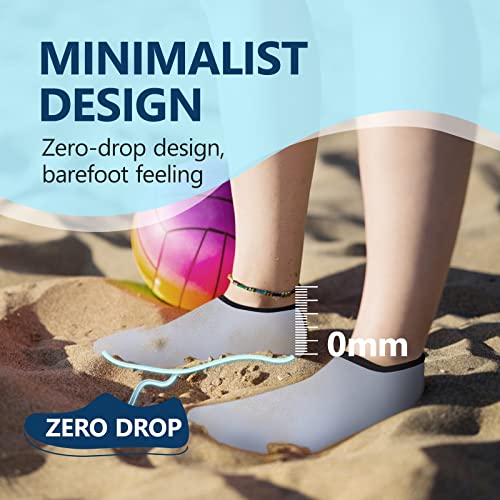 Image of JACKSHIBO Water Shoes for Women Men Quick-Dry Swim Shoes Beach Water Socks