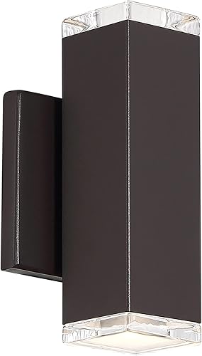 WAC Lighting dweLED Bloque de 2 luces LED para interiores y exteriores 3000 K en bronce
