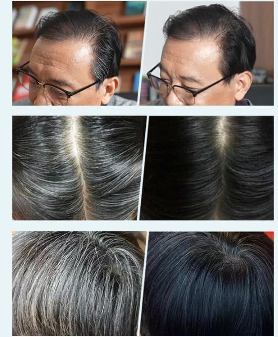 Miniatura 5 de Extracto de plantas tinte para el cabello, tinte natural para el cabello, tinte para el cabello con peine para unisex (marrón oscuro)