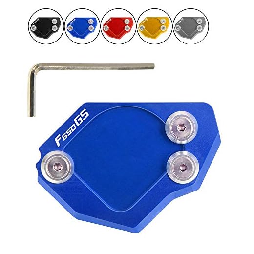 F650GS Soporte Lateral del Pie Pad Extensión para BMW F 650 GS F650GS 2007-2014 Azul