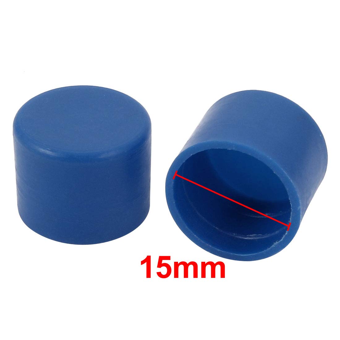 Ruilogod 8 stücke 15mm Äußere Dima PE Kunststoff Endkappe Bolzengewinde Schutzrohr Deckel blau Ruilogod 8 stücke 15mm Äußere Dima PE Kunststoff Endkappe Bolzengewinde Schutzrohr Deckel blau