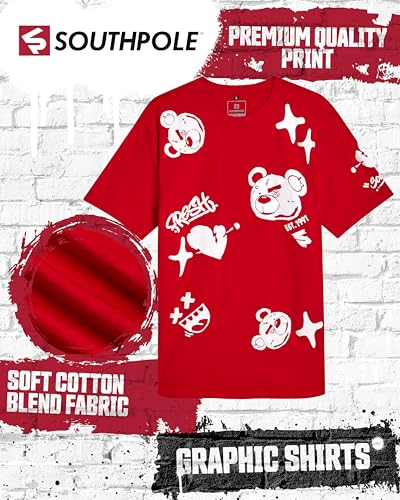 Southpole Mens Graphic T-Shirt - Casual Cotton Blend Short Sleeve Crewneck Streetwear Graphic Tees Men (Sizes: S-XL)2
