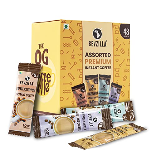 Bevzilla 48 Instant Coffee Powder Sachets (48 X2 Gram Sachets) Turkish