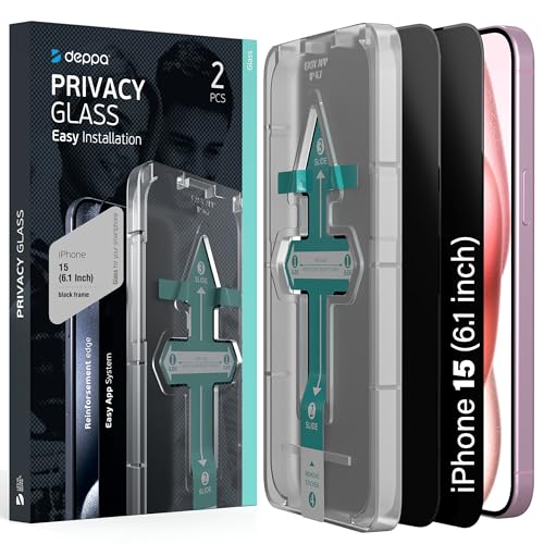 Deppa Protector Pantalla Privacidad iPhone 15/16 (6.1') 2 Piezas
