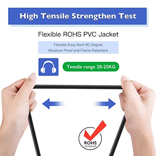 2pack 25 ft speaker cables true 12awg patch cords 14 inch male djpa audio speaker cable 12 gauge wire