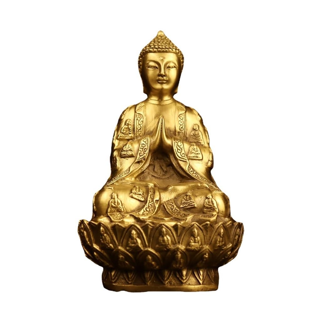 Posąg Buddy do dekoracji wnętrz Zen Ozdoby mosiężne Figurka Buddy Bodhisattwa Dekoracja Dom Medytacja Dekoracja Statua Medytująca Statua Buddy Figurka Rzeźba