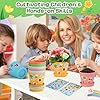 Durable Resin Garden Pot Craft Kit for Kids- 24 Pack Colorful Flower Plant Spring Crafts with Super-adhesive Stickers & Blank Labels School Activities Growing Kit for Classroom Home DIY Gift 4+ years #1