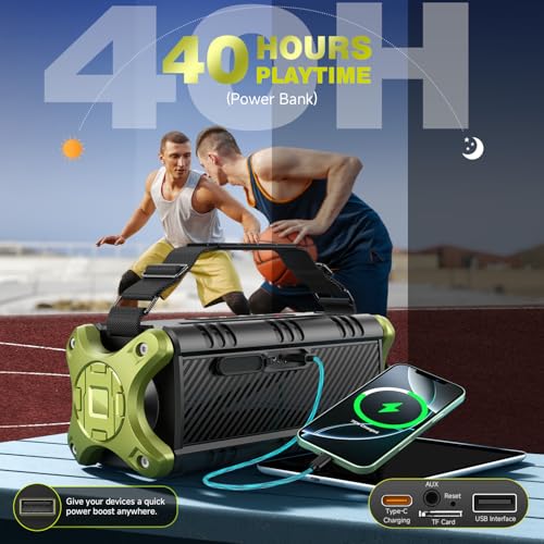 W-KING Store W-KING 90W Peak 50W RMS Portable Bluetooth Speaker - Image 6