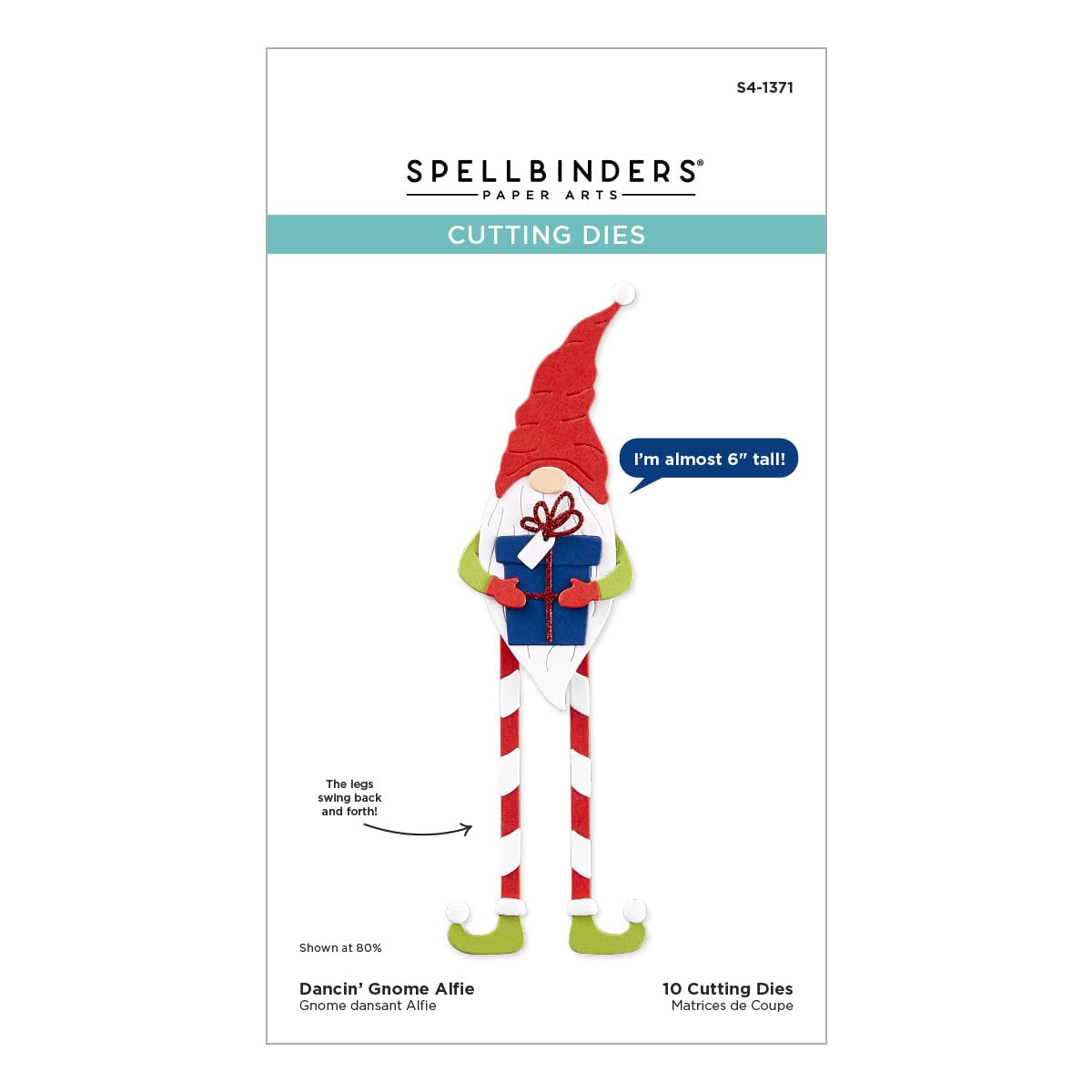 Spellbinders Dancin' Gnome Etched Dies From Dancin' Christmas Friends