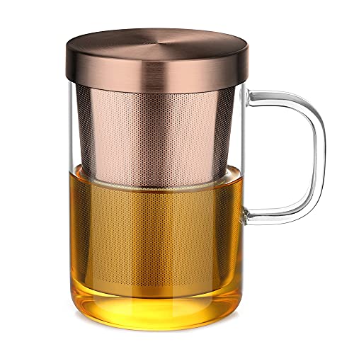 ecooe 16.9oz Glass Tea Cup