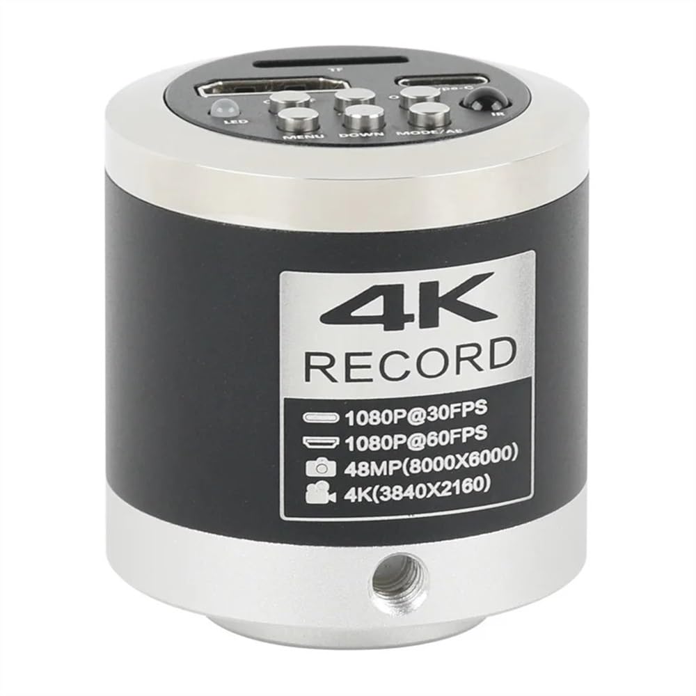 Mikroskopbeobachtung 48MP 4K 1080P HDMI Video Mikroskop Kamera 1-130X C Mount Objektiv 56 LED for Handy Reparatur Werkzeuge