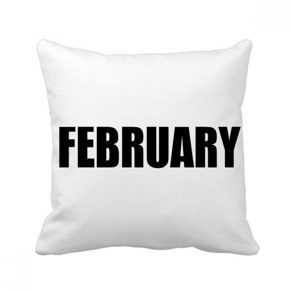 Coussin carré oreiller décoratif motif février canapé salon multicolore