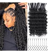 Ssawhair Pre-Divided Deep Wave Bulk Human Hair For Boho Braids Double Drawn Curly Virgin Human Ha...