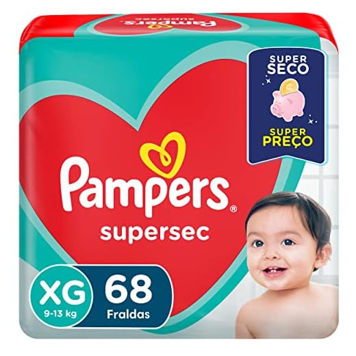 Fraldas Pampers Supersec XG 68 Unidades