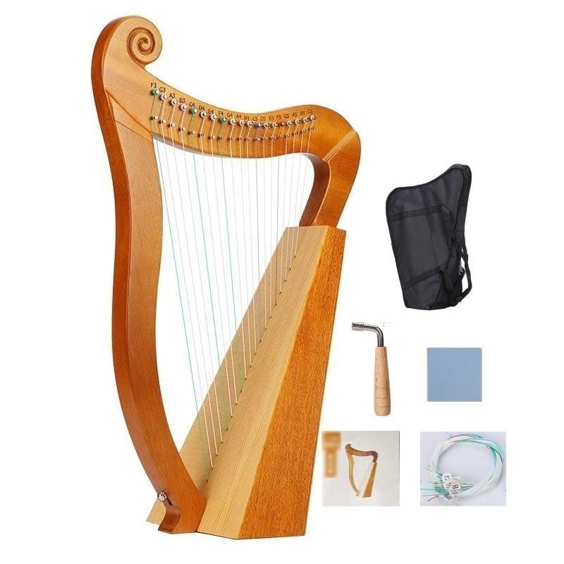 Amazon | アイリッシュハープ，レバーハープ，19 弦マホガニー木製楽器