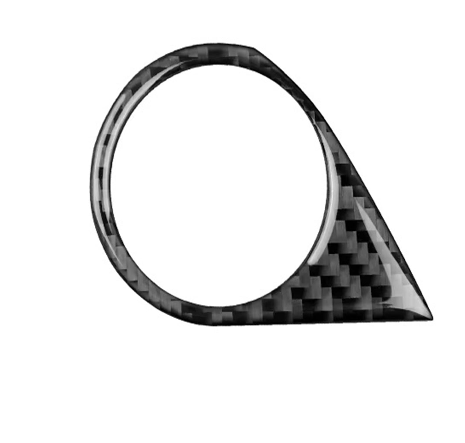 Interior Trim for Subaru for Crosstrek for Impreza 2024 Car Engine Start Stop Button Frame LHD Interior Real Soft Carbon Fiber Sticker Cover Trim Sticker(Black Carbon)