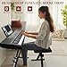 Ktaxon 61 Key Keyboard Piano Electric Keyboard, Electric Piano Set with Headphones, Microphone, Music Rest, Power Adapter, Piano Stand, Piano Bench and Manual (Full Size H Stand-Classic Black)