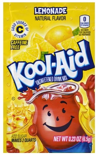 Miniatura 4 de Kool-Aid - Paquetes de mezcla de bebidas, cereza, naranja, uva, limonada y ponche tropical, cada paquete hace 2 cuartos (paquete de 30), con