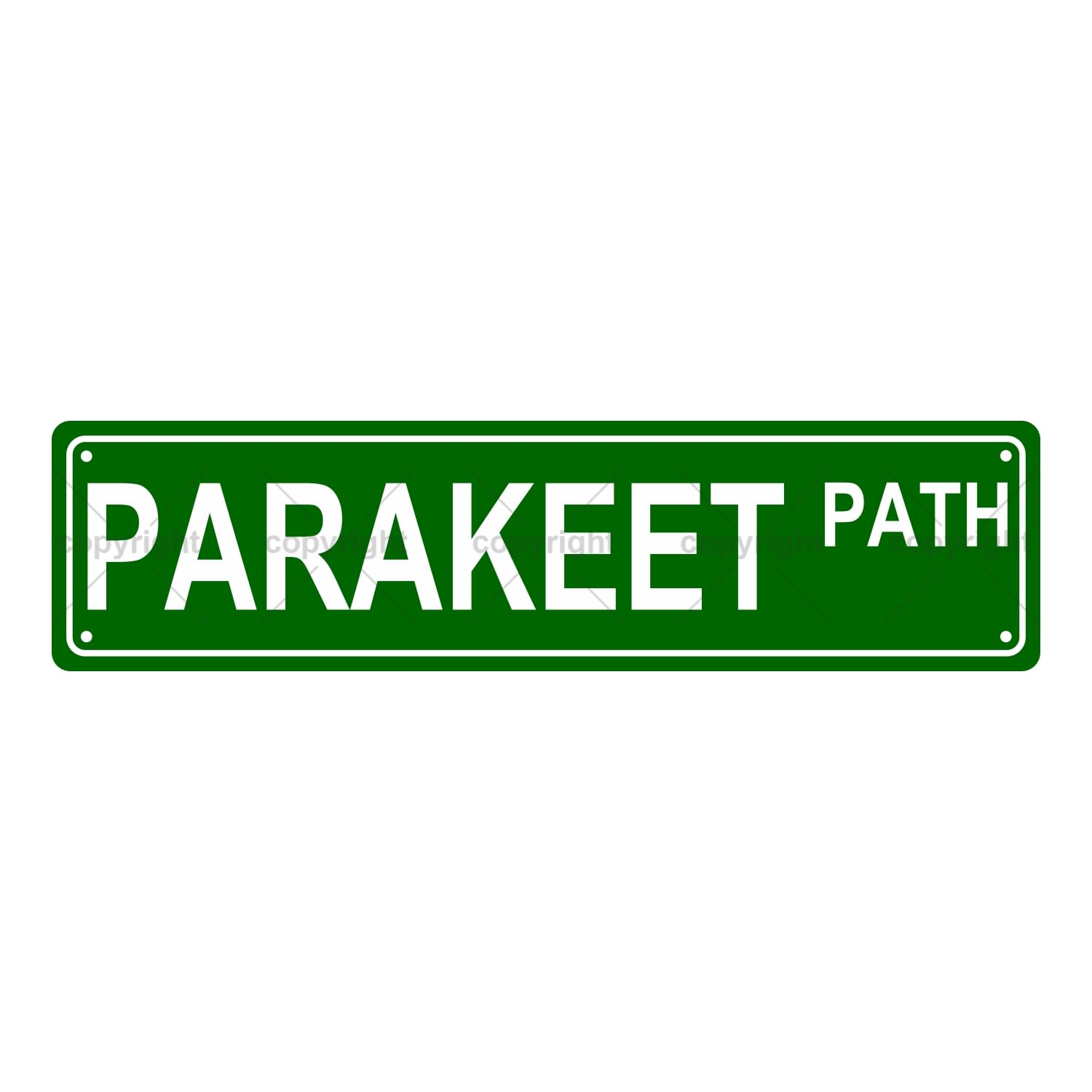 Parakeet Path Animal Metal Tin Street Sign Bar Cafe Garage Cave Home Room Wall Bathroom Farmhouse Garden Porch Patio Decor,4x16 Inch