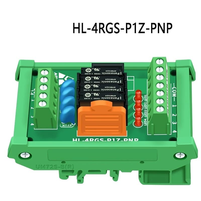 1 pz modulo relè a 4 canali scheda driver scheda amplificatore di uscita scheda modulo relè(5V,HL-4RGS-PIZ-PNP)