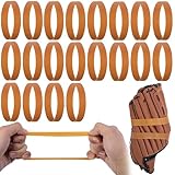 RunNico 20 Pcs Baseball Glove Rubber Band, Baseball Rubber Wrap Band, Elastic Softball Strap Accessories for Players to Keep The Shape of Gloves and Glove Better Care