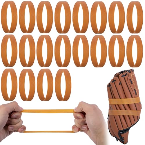 RunNico 20 Pcs Baseball Glove Rubber Band, Baseball Rubber Wrap
