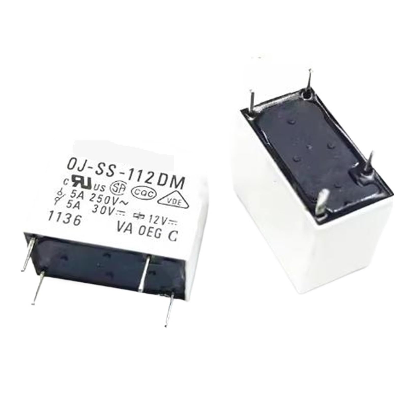 Relais 12VDC OJ-SS-112DM composant électronique 4 broches 5A