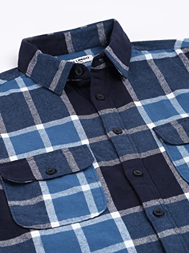 Image of Dennis Lingo Men's Black Slim Fit Cotton Casual Shirt