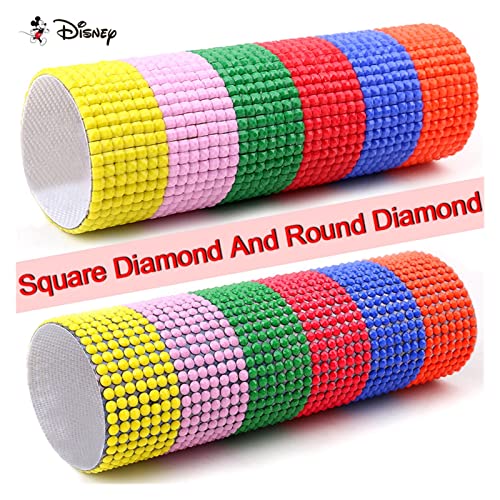 Disney 5D DIY Diamond Embroidery Full Display"Cartoon Princess" Diamond Painting Square/Round Rhinestones Decor Art (Color : Black, Size : Square Drill 30x40cm) - Afbeelding 8