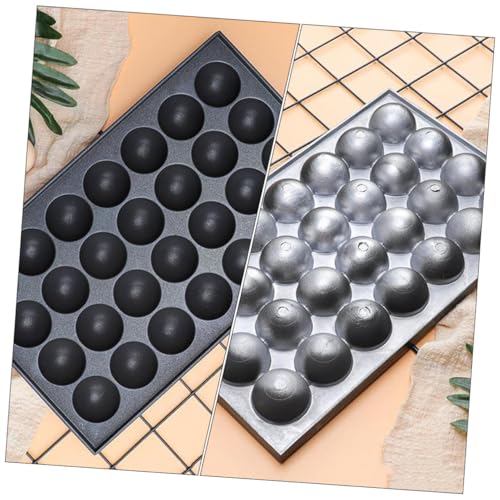 Plaque takoyaki en aluminium léger et sûr avec 28 cavités de cuisson noires