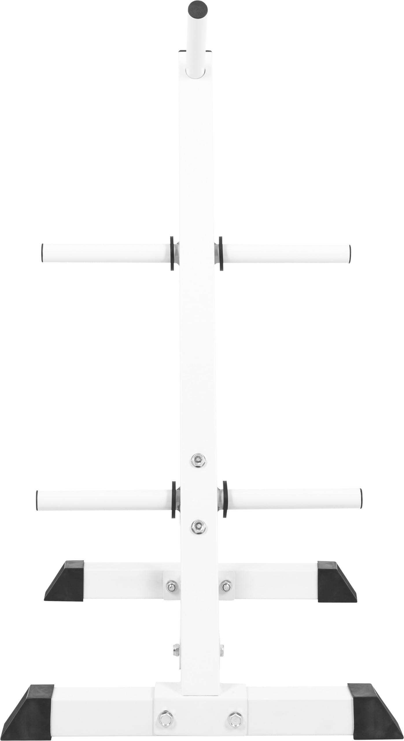 GORILLA SPORTS® Porta Pesi - 6 Aste, con/senza Dischi Set 77,5kg, Ø 30 mm, Carico Massimo 200 kg, Acciaio, Nero o Bianco - Rastrelliera Pesi, Supporto per Piastre, Albero, Rack, Fitness, per Palestra