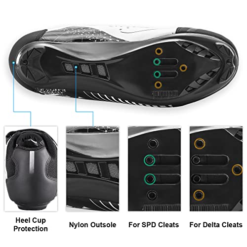 Chaussures de cyclisme unisexes compatibles avec Peloton Bike Indoor