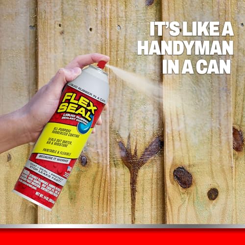 Image of Flex Seal, 14 oz, 2-Pack, Clear, Stop Leaks Instantly, Transparent Waterproof Rubber Spray On Sealant Coating, Perfect for Gutters, Wood, RV, Campers, Roof Repair, Skylights, Windows, and More