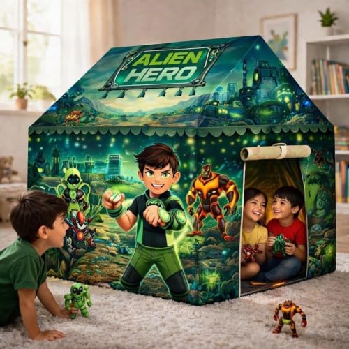 Image of Colorfull and Light Weight Children Play Tent House for 3 to 10 Years Old Kids Girls and Boys Light Weight and Foldable Children Toys,Indoor and Outdoor Kid Tent Houses